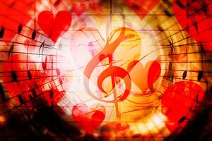 Tapeta láska k hudbě
