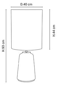 MARKET SET Mokuzai stolní lampa bílá, výška 93cm