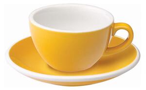 Loveramics Egg - Flat White 150 ml Cup and Saucer - Yellow