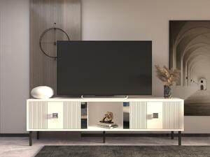 TV stolek/skříňka Danuda (bílá + stříbrná). 1095348