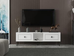 TV stolek/skříňka Nisiku (bílá + stříbrná). 1095350