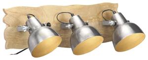 Industriální nástěnná lampa stříbrná 68 x 23 cm E27 mangovník