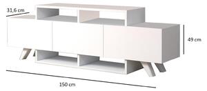 TV stolek/skříňka Duvabu (bílá). 1095353