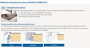 Blanco Legra 8, silgranitový dřez 780x500x190 mm, 2-komorový, antracitová, BLA-526224