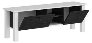 TV stolek/skříňka Tuteku 2 (bílá + černá). 1095362