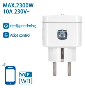Aigostar - Chytrá zásuvka E 2300W Wi-Fi Tuya