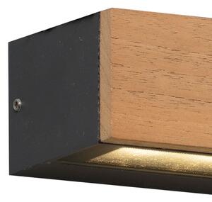 FARO 71898 - LED Venkovní nástěnné svítidlo LAKO LED/8W/230V IP65 černá/dřevo