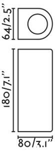 FARO 70329 - Venkovní nástěnné svítidlo ESTELA 2xGU10/5W/230V IP65 hnědá