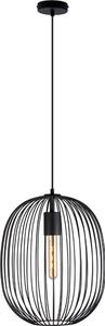 Lustr na lanku OVELLA 1xE27/15W/230V pr. 34 cm černá