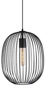 Lustr na lanku OVELLA 1xE27/15W/230V pr. 34 cm černá