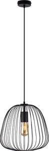 Lustr na lanku OVELLA 1xE27/15W/230V pr. 36 cm černá