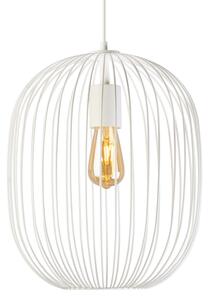 Lustr na lanku OVELLA 1xE27/15W/230V pr. 34 cm krémová