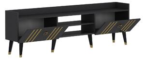 TV stolek/skříňka Netibo 1 (antracit + zlatá). 1095375