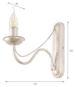 Nástěnná lampa ANTON 1xE14/60W/230V bílá patina
