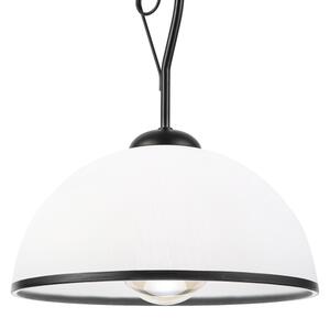 Lustr na tyči RETRO 1xE27/60W/230V černá/bílá