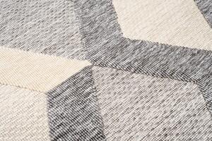 Makro Abra Kusový koberec Sisalový CANSAS FG40B Geometrický 3D krémový Rozměr: 60x100 cm