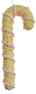 Vánoční závěsná ozdoba pastelová cukrová hůlka Candy Cane – 10x3x26 cm