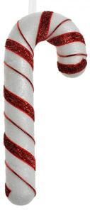 Vánoční závěsná ozdoba červeno-bílá cukrová hůlka Candy Cane – 20 cm