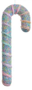 Vánoční ozdoba cukrová hůlka Candy Cane pastelová L – 34 cm