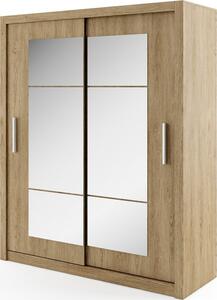Casarredo - Komfort nábytek Šatní skříň IDEA 02, 180 shetland/zrcadlo