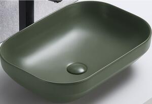 Keramické umyvadlo NELI MFG | zelená 50 cm
