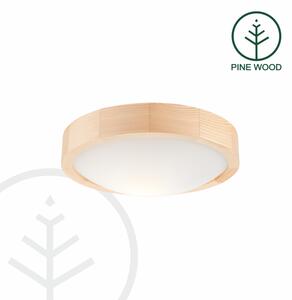 Stropní svítidlo NATURAL SLIM 1xE27/60W/230V pr. 27 cm borovice