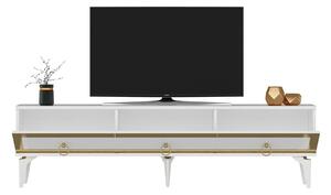 TV stolek/skříňka Muvuta 2 (bílá + zlatá). 1095413