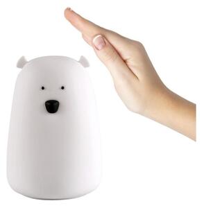 LED RGB Dětská dotyková lampička BEAR LED/0,8W/5V bílá + USB
