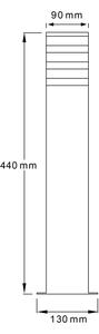 Venkovní lampa TEKSAS 1xE27/12W/230V IP44 44 cm antracit