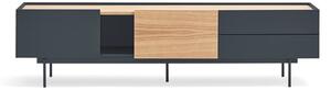 TV stolek v dekoru dubu v antracitovo-přírodní barvě 180x45 cm Otto – Teulat