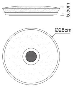 Globo - LED RGB Koupelnové svítidlo s reproduktorem RAFFY LED/18W/230V IP44 + DO