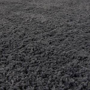 Antracitový kulatý koberec ø 133 cm – Flair Rugs