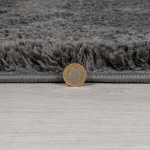 Antracitový kulatý koberec ø 133 cm – Flair Rugs