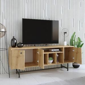 TV stolek/skříňka Vutilu (dub + černá). 1095447