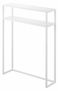 Bílý kovový konzolový stolek 18x60 cm Tower – YAMAZAKI