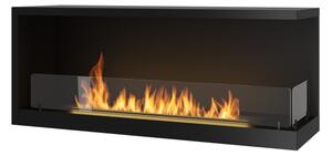 InFire - Rohový BIO krb 110x45 cm 3kW černá