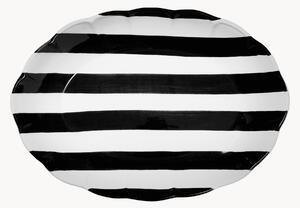 Ručně malovaný servírovací talíř Stripe