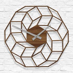 DUBLEZ | Velké dřevěné moderní hodiny - Vortexa