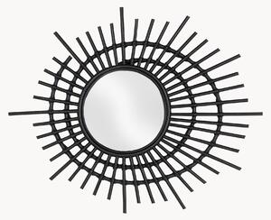 Dekorativní zrcadlo v ratanovém rámu Eye