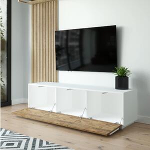 TV stolek/skříňka Milupe (bílá + borovice atlantická). 1095496