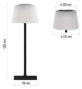 EMOS Z7630B - LED Stmívatelná nabíjecí lampa KATIE LED/4W/10V 1800mAh IP44 černá