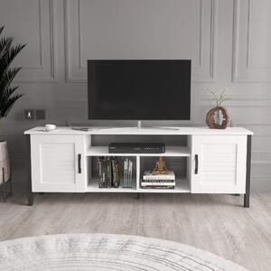 TV stolek/skříňka Savaka (bílá). 1095503