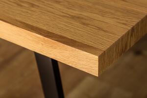Noble Home Přírodní dřevěný jídelní stůl Loft 140 cm