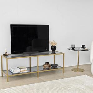 TV stolek Sibade 2 (tmavě šedá + zlatá). 1095508