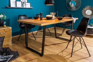 Přírodní dřevěný jídelní stůl Loft 140 cm