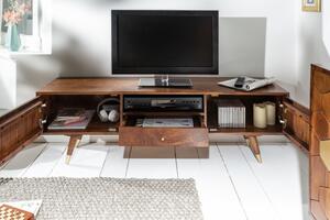 Televizní stolek MYSTIC GOLD 140 CM masiv akácie Nábytek | Obývací pokoj | Televizní stolky
