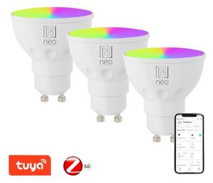 Immax NEO 07777C - SADA 3x LED RGB+CCT Stmívatelná žárovka GU10/4,8W/230V Tuya