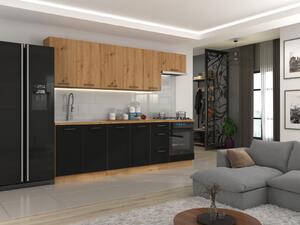 Sestava kuchyňské linky LOUSIE 260 CM Dub lancelot - 28 mm