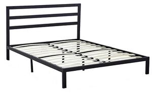 Bella kovový postelový rám s roštem jako dárek, ve více rozměrech a barvách - černý 160x200 cm