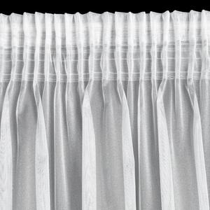 Bílá záclona na pásce LIZ2 s výšivkou 300x145 cm
